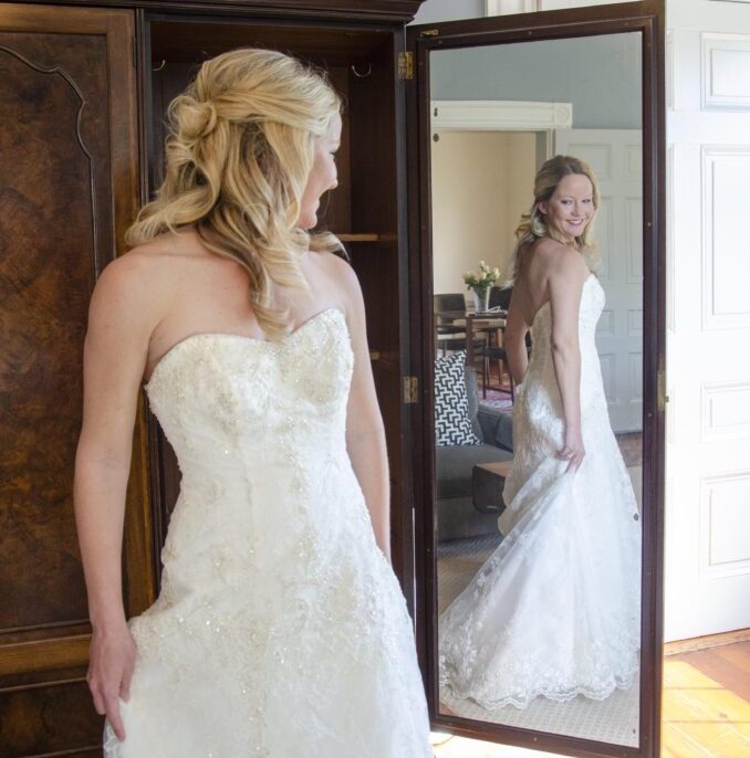 bridal suite in historic wedding venue